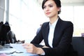 Modern business woman in the office Royalty Free Stock Photo