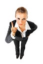 Modern business woman shaking her finger Royalty Free Stock Photo