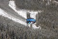 Modern cableway in ski resort Jasna, Slovakia Royalty Free Stock Photo