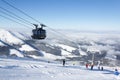 Modern cableway in ski Resort Jasna, Slovakia