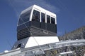 Modern cableway TWINLINER on hill Chopok