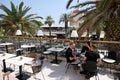 Modern Cafe, Split, Croatia Royalty Free Stock Photo