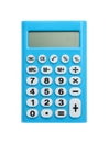 Modern calculator isolated on white. School stationery Royalty Free Stock Photo