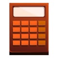Modern calculator showing empty screen displaying calculating power