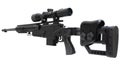 Modern .338 caliber sniper rifle Royalty Free Stock Photo