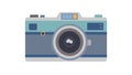 Modern Camera Icon in Flat Design Style, vector design Generative AI Royalty Free Stock Photo
