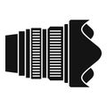 Modern camera lens icon, simple style Royalty Free Stock Photo