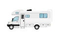 Modern camper van isolated vector illustration