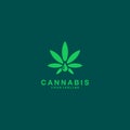 Cannabis oil Logo design template inspiration