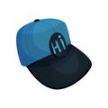 Modern cap. Vector illustration on white background. Royalty Free Stock Photo