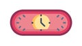 Modern Capsule Clock Icon, vector design Generative AI Royalty Free Stock Photo