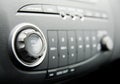 Modern car audio system Royalty Free Stock Photo