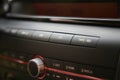 Modern car audio system, cd Royalty Free Stock Photo