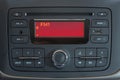Modern car audio system Royalty Free Stock Photo