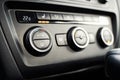 Modern car climate control panel Royalty Free Stock Photo