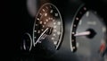 Modern Car Dashboard With Speedometer And Tachometer