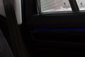 Modern car door with backlights.