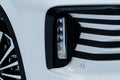 Modern car fog light. Royalty Free Stock Photo