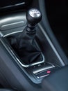 A modern car gearlever. Royalty Free Stock Photo