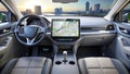 Modern Car with Interactive Dashboard A Visual Exploration of Navigation and Technology AI Generated