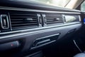 Modern car interior air conditioner adjust panel. Generate Ai Royalty Free Stock Photo