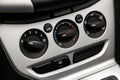 Modern car interior: parts, buttons, knobs Royalty Free Stock Photo