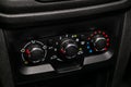 Modern car interior: parts, buttons, knobs Royalty Free Stock Photo