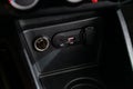 Modern car interior: parts, buttons, knobs Royalty Free Stock Photo