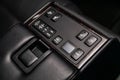 Modern car interior: parts, buttons, knobs