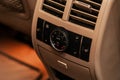 Modern car interior: parts, buttons, knobs Royalty Free Stock Photo