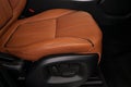 Modern car leather seat. Royalty Free Stock Photo