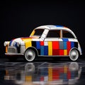 Modern Car With Mosaic Tiles: A Pop Art Inspired Design