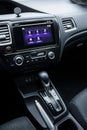 Modern car panel interior Royalty Free Stock Photo