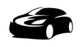 Modern car silhouette vector Royalty Free Stock Photo