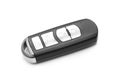Modern car smart key isolated on white Royalty Free Stock Photo