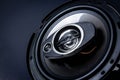 Modern car speaker close-up