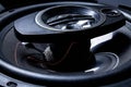 Modern car speaker close-up Royalty Free Stock Photo