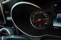 Modern car speedometer and Fuel gauge Royalty Free Stock Photo