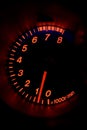 Modern car tachometer Royalty Free Stock Photo