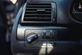 Modern car ventilation system. Air conditioning of automobile Royalty Free Stock Photo