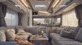 Modern caravans, trailers, and campers feature stylish and functional interior designs with a range of amenities for a
