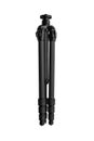 Modern carbon tripod. Lightweight portable stand for photo or video camera. Tripod for spyglasses and telescopes. Isolate on a