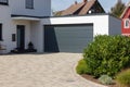 modern carport and way details