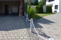 modern carport and way details