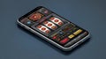 Modern Casino App Mockup Features Engaging Slot Reels and Interactive Elements With Potential for Immersive Gameplay Royalty Free Stock Photo