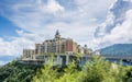 A modern castle against cloudy sky in Overseas Chinese Town OCT East of Shenzhen, China