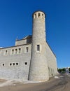 Modern castle style church in Magacela, Badajoz - Spain