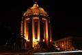 The modern Catholic Church at night. Syracuse Royalty Free Stock Photo