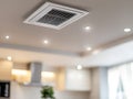 Modern Ceiling Air Vent  Home Ventilation System  Interior Design Royalty Free Stock Photo