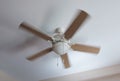 Modern ceiling electrical fan in motion